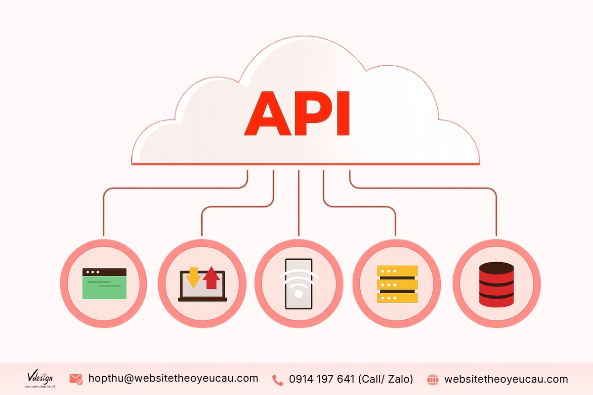 API sẽ giúp chuẩn hóa kết nối, giúp các ứng dụng trao đổi dữ liệu với nhau một cách dễ dàng.