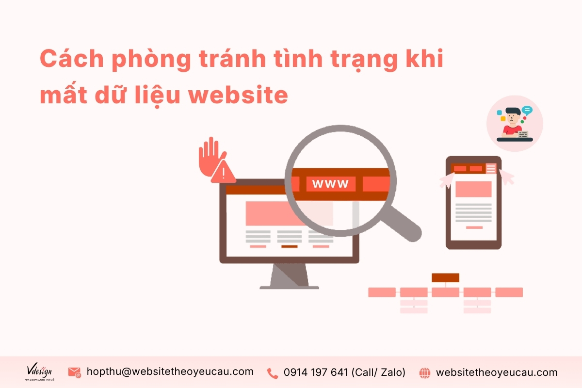 Cách phòng tránh tình trạng khi mất dữ liệu website