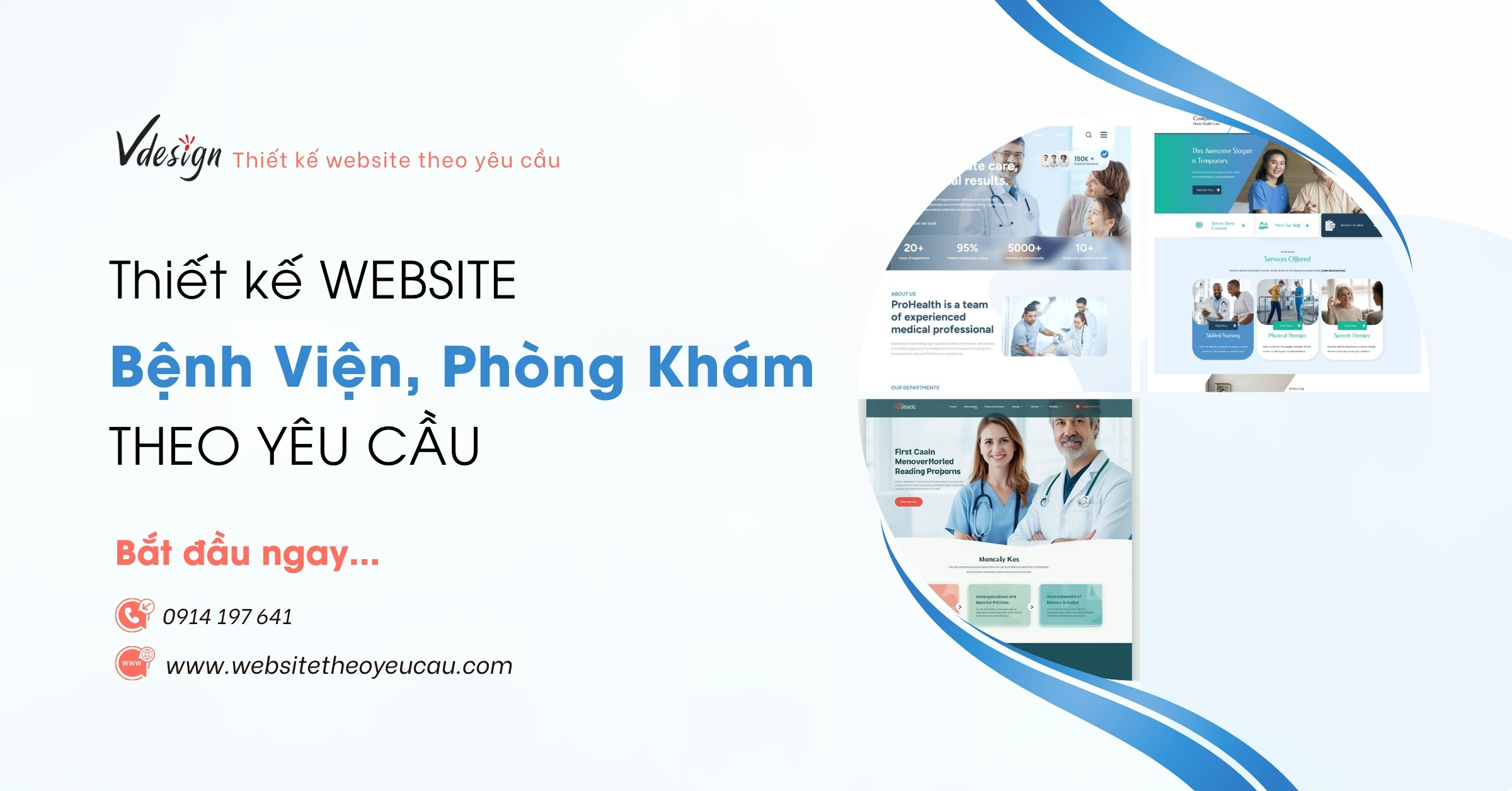 Thiết Kế Website Bệnh Viện, Phòng Khám Chuẩn Y Khoa - Chỉ từ 8tr