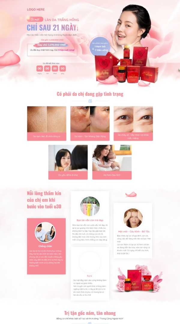 Mẫu Website Mỹ Phẩm Thiên Nhiên 02