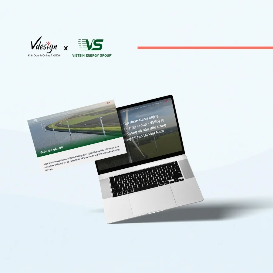 Dự Án Website Doanh Nghiệp VIỆT SIN – Giải Pháp Năng Lượng Bền Vững | VDesign