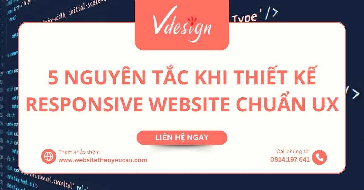 5 Nguyên tắc khi thiết kế responsive website chuẩn UX