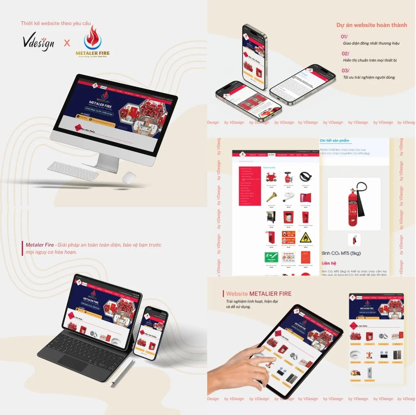 Thiết kế Website Metaler Fire by VDesign