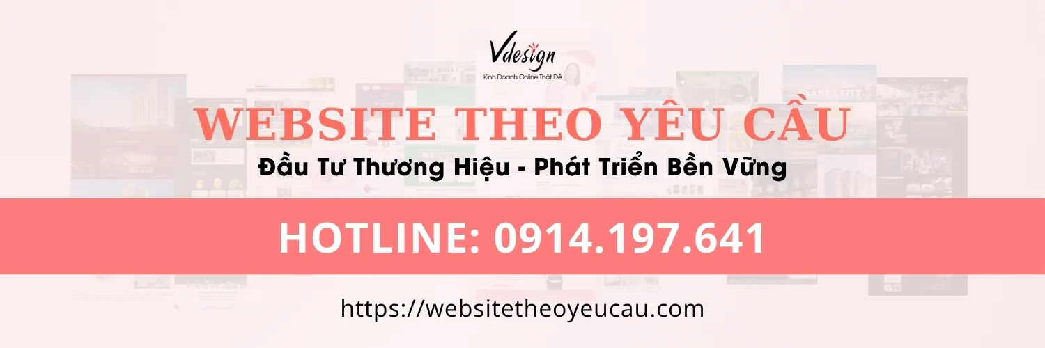 Dịch vụ Thiết kế website Theo Yêu Cầu VDesign.