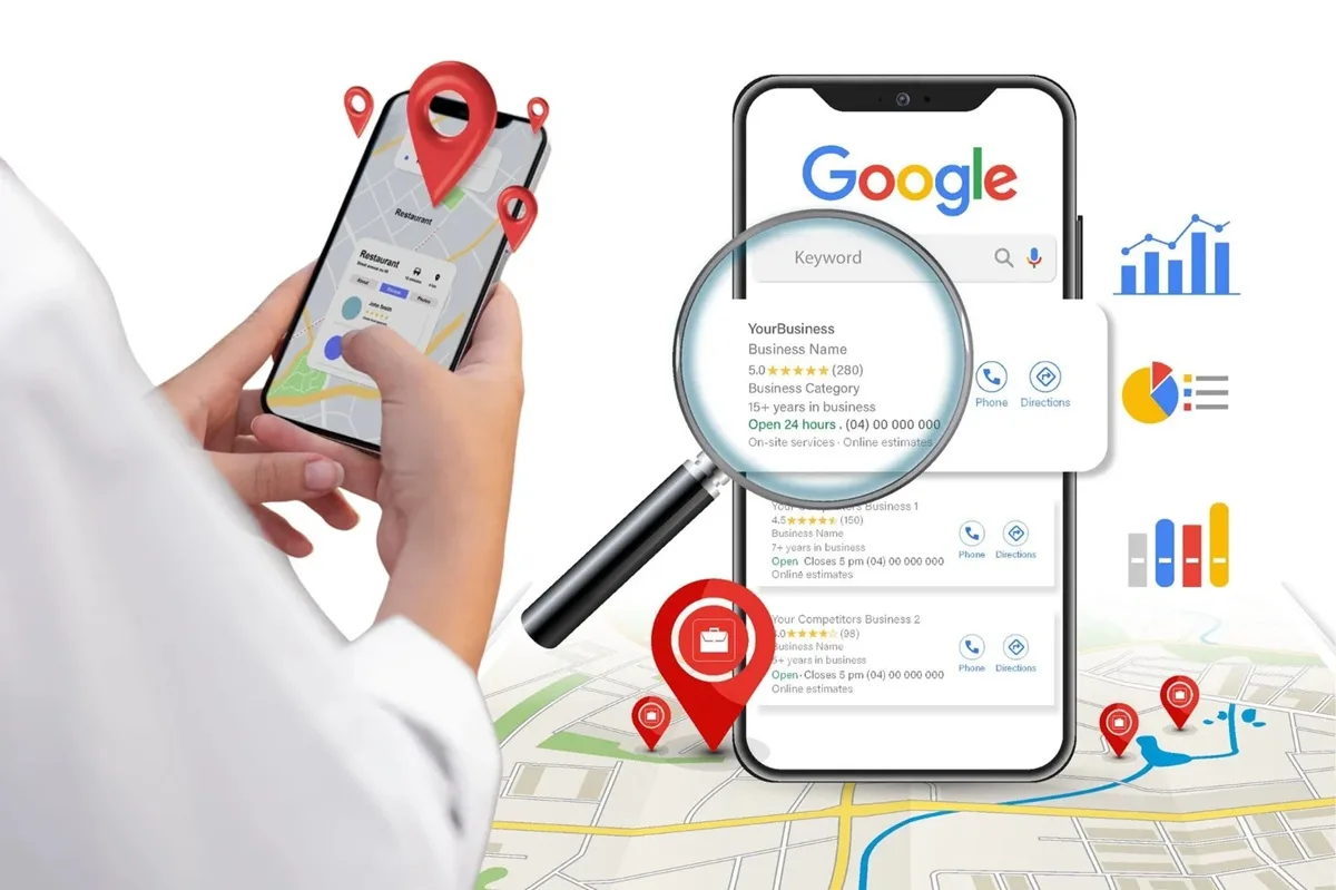Tối ưu Local SEO giúp bạn tiếp cận khách gần đây qua Google tìm kiếm và bản đồ.