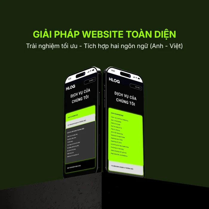 Landing Page HLOG Group – Giao Diện Hiện Đại & Chuyên Nghiệp | VDesign