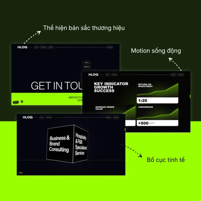 Landing Page HLOG Group – Giao Diện Hiện Đại & Chuyên Nghiệp | VDesign