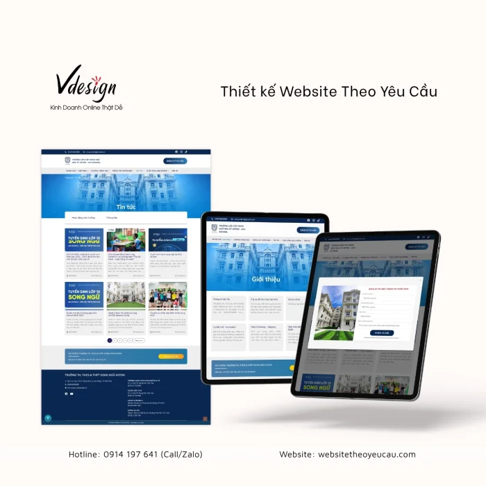 Dự Án Website Giáo Dục ACA SCHOOL